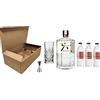 Zeus Party Cofanetto Kit Gin Tonic -ROKU- Ballon in Vetro + Roku Gin 43% 70 cl + Tonic Water Franklin & Sons 200 ml + Misurino Dosatore (Rosmarino & Oliva Tonic, 3)