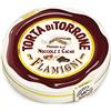 FLAMIGNI, Tortina Artigianale di Torrone Supremo Morbido al Cacao e Nocciole Piemonte IGP in Lattina, più Morbido e con Quantità Maggiore di Frutta Secca al 60%, Confezione Ideale come Regalo, 200 gr