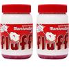 CAIYA 2X Fluff Marshmallow, Crema Spalmabile al gusto di Fragola 213 g - American Spreadable Cream [2pcs]