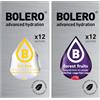 Generico SET 24 BOLERO bustine da 3 grammi 12 ice tea lemon limone + 12 Forest Fruit Preparato istantaneo per Bevande con Stevia e Vitamina C e Senza Zucchero
