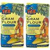 TRS 2 x 1 Kg TRS Gram Farina di Ceci Besan per Pakoras Cipolla Bhajis
