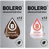 Generico SET 24 BOLERO bustine da 3 grammi 12 Ice Tea Peach Pesca + 12 Coconut Cocco Preparato istantaneo per Bevande con Stevia e Vitamina C e Senza Zucchero