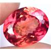 Zaffiro Naturale 20.30 KT Rosso Arancio Certificato Ovale Fantastico Loose Gemma