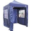 All Seasons Gazebos All Seasons Gazebos Gazebo popup Resistente e Completamente Impermeabile, 2 x 2 m, con 4 pareti Laterali, Blu Navy
