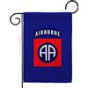 LUnBujCG Flag Bandiera Militare 82° Airborne Division da Giardino su Entrambi i Lati, 31,8 x 45,7 cm, Square, One Size