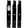 MAXPOWER 561554B - Set di 3 Lame per MTD da 152,4 cm, Cub Cadet, Troy-Bilt sostituisce OEM # 02005019, 1005338, 94204415, Nero