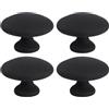 Anneome Strumenti Gua Sha in Pietra Nera 4 Pezzi per Massaggio Viso e Corpo, Ergonomici e Facili da Usare, per Relax a Casa e Trattamento del Viso