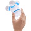 ibasenice Massaggiatore Portatile per Centri Benessere e Saloni di Bellezza Mini Design Ergonomico in Abs Blu, Aumenta Flusso Sanguigno per Corpo e Spalle
