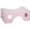 BAMFY Pieghevole Sgabello Da Toilette Accovacciato Per Adulti, Sgabello Wc Sotto La Scrivania Poggiapiedi Sgabello Per Cacca Per Il Bagno Antiscivolo Panchetto Bagno(Pink)