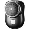 Sopaeduon Gochicgolden - Rasoio elettrico portatile mini rasoio, rasoio elettrico portatile mini-rasoio, rasoio elettrico per uomo, piccolo e comodo taglio staccabile testa (nero)