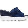 Docksteps Sandalo Donna DSW952104 in camoscio Blue Una Calzatura Adatta per Tutte Le Occasioni. Primavera-Estate 2021. EU 38