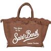 Saint Barth Mc2 Donna Borsa A Mano VANI001 Cotone Marrone Taglia Unica