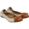 Frau 70P3 TANcream Nappa Ballerina Scarpe Basse Donna 37