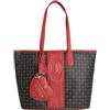 Pollini Borsa a Mano 70° Anniversario Nero e Rosso