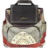 GATTINONI DONNA PLANETARIO BACKPACK FLAP POCKETS PVC PLANETARIUM/LEATHER BEGPL6804WPQ Nero p26 CLASSIC/BLACK