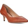 LAUREN Ralph Lauren Décolleté Donna in Pelle Adrienne, Sella profonda marrone chiaro., 40 EU