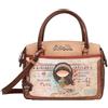Anekke - Borsa Bowling da Donna - Borsa in ecopelle con 2 manici a mano e chiusura a cerniera Menire - Accessori e accessori Donna - 28x22x14 cm, multicolore, Talla única