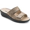 TIGLIO PANTOFOLE CIABATTE DONNA 2713 beige plantare estraibile in vera pelle (38, numeric_38)