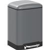 5five Simply Smart Cestino dei rifiuti a pedale in metallo da 6 l "Ariane" grigio antracite - 5 five simply smart
