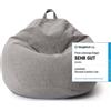 DS Produkte LUMALAND Comfort Line Pouf L, 185 L - comoda poltrona divano - ideale come pouf
