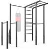 Marbo Sport - Spalliera con barra per trazioni, porta sacco da boxe e barre per dip lunghe MO-Z5