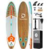 COIL Tavola da SUP COIL - Set SUP gonfiabile - Set completo da Stand Up Paddle - con pagaia - con pompa - custodia impermeabile per cellulare - Stabile - 335 cm - 170 kg - Marrone