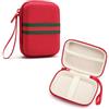 Generico Custodia per il trasporto Borsa organizer da viaggio portatile Custodia portatile antiurto per Trimui console di gioco in mattoni (Rosso)