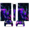 YLMKMVLCZC Pelle Decalcomania Per PS5 Slim Skin Digital Edition Console E Controller Vinyl Cover Skins Wraps Resistente Ai Graffi Compatibile Con 88633 Avvolgimento Della Pelle