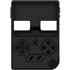 Generico Caso Console di gioco per ANBERNIC RG35XX Più Console di gioco Custodia in silicone goccia di protezione semplice caso di colore solido (Nero)