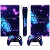 LNMLRBXEXZ Compatibile Con Adesivi Skin Per PS5 Slim Skin Disc Edition & Per Digital Console Controller Vinyl Cover Skins Wraps Scratch Resistant Compatible 47326 Avvolgimento(Disc Version)