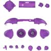 CHEOTIME Set completo di sostituzione pulsanti, set completo di moduli trigger per controller X BOX Serie S Parti di riparazione trasparenti LB RB LT RT Paraurti Trigger Parti di ricambio (Viola trasparente)