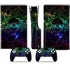 LNMLRBXEXZ Compatibile Con Adesivi Skin Per PS5 Slim Skin Disc Edition & Digital Console E Controller Vinyl Cover Skins Wraps Resistente Ai Graffi, Compatibile Con 38414 Avvolgimento(Disc Version)