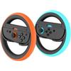 Generico 2PCS Volante per Switch 2 per Joy Con Controller, impugnatura del volante da corsa per Ma-rio Kart World 8 Deluxe Controller Attachment Accessori
