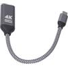 Tomantery Cavo Adattatore Preciso da 4K Tipo C a Interfaccia Multimediale Ad Alta Definizione per Proiezione su Schermo Ad Alta Definizione, Plug and Play per Laptop e Telefono, Materiale in Tessuto
