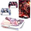 GALSOR Protettivo Decal Skin Per PS 5 Disk Edition Console 2 Controller Vinile Cover Wraps Per PS5 Disc Version 46719 Senza Bolle E Senza Residui
