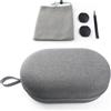 SHEAWA Custodia portatile con cerniera per PS VR2 con copertura protettiva per lenti + custodia + accessori per bende, grigio, Custodia portaoggetti