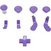 MENDUNER Kit di Sostituzione Levette e Paddle in Metallo per Controller Serie 2 / Core - 4 Joystick, 4 Paddle, 1 D-pad, Magnetico, Acciaio Inossidabile (PURPLE)