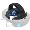 AARONMEI Fascia Per Capelli Elite Con Batteria Per Oculus Quest 2, Fascia Regolabile E Batteria Da 6000mAh, Luce Di Respirazione RGB, Migliorare L'esperienza Di Gioco E Fornire Comodi Accessori VR Per Bam