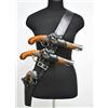 Generic Fondina per pistola da pirata medievale per cosplay, cintura a tracolla - Porta pistola a pietra focaia, accessorio steampunk per LARP stile medievale