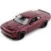 Cochesdemetal Compatibile con Dodge Challenger SRT Hellcat Wide Body Bordeaux 1:24 Motor MAX 79350