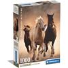 Clementoni - 39771 Collection - Running Horses - 1000 Pezzi - Puzzle Adulti, Made In Italy