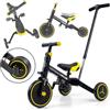 Milly Mally Bicycle 4 in 1 Optimus Plus, triciclo blu con manico, per bambini a partire da 1 anno, triciciclo Kettler triciciclo con asta di spinta trike trike per bambini con asta di spinta