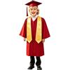 Generico Set Toga e Tocco per Bambini Ragazzi e Ragazze 2026 Costume Laurea con Chiusura Bambini Unisex con Toga Tocco e Nappa Studenti Elementare Medi Linea Travestimento 4-12 Anni