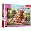 Trefl - Dolce picnic - 300 pezzi - Puzzle colorati con animali, intrattenimento creativo, divertimento per bambini dagli 8 anni in su