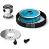 ZEZEFUFU RC Belt Drive Trasmissione Gear Set per Tamiya TT02 Telaio RC Accessori Auto