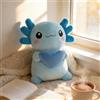 Generic Axolotl - Simpatico peluche da 30 cm, morbido peluche Axolotl, regalo per compleanno, Natale e San Valentino (B-blu)