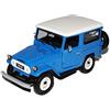 Motormax alles-meine.de GmbH Toyota Land Cruiser FJ40 Blau mit Weiss 3 Türer 1960 - 1984 1/24 Motormax Modell auto mit oder Ohne Individiuellem Wunschkennzeichen