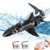 bayehngs Giocattoli da piscina, giocattoli a forma di squalo telecomandato per ragazzi, giocattoli da bagno per bambini, alta simulazione squalo RC Boat Boy giocattoli con luce e acqua spray, regalo per