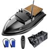 DYJD RC Esca per la pesca Peschereccio Bait Boat Remote Device Control Pesca Double Motor tre tramogge di LED Barca con GPS e display LCD Telecomando,5200mah