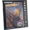 DIAMANTINY Level Up - QUADRO - Creative Art, Kit crea il Mosaico con i Numeri, Urlo di Munch